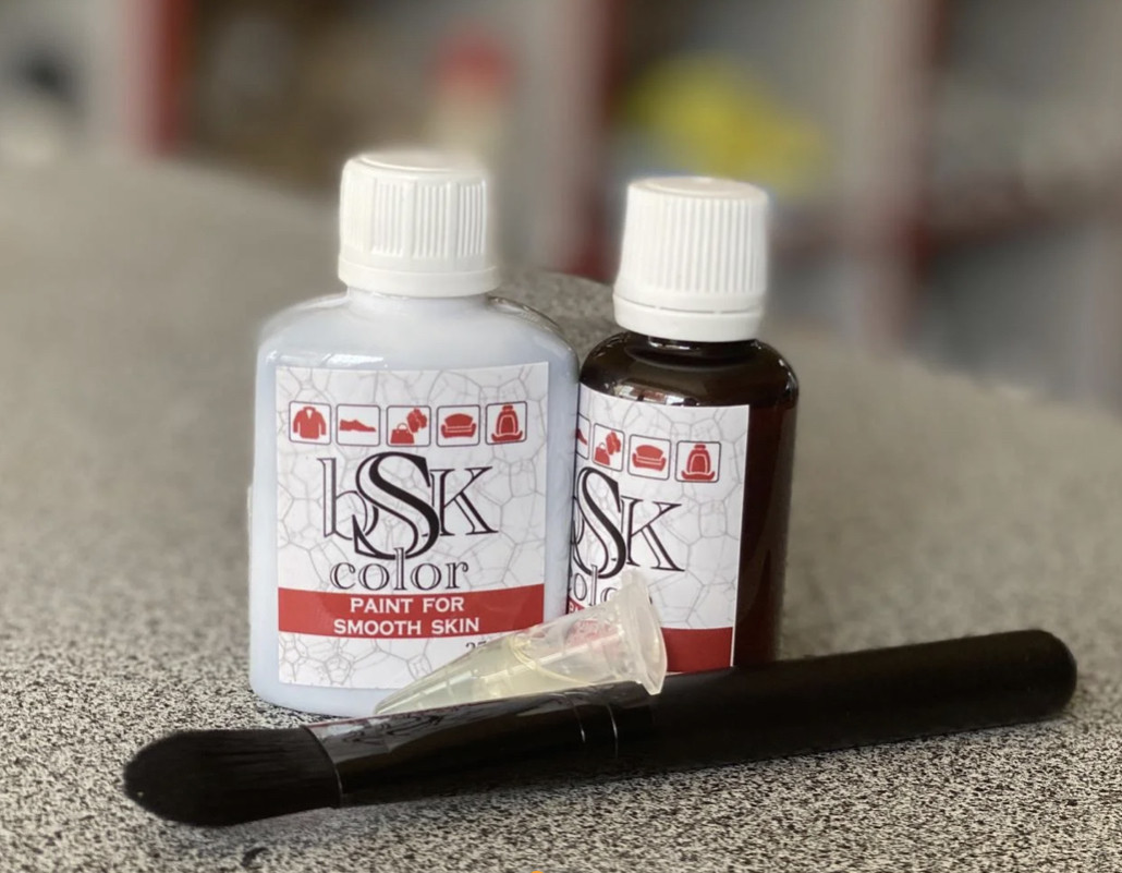 Набір для фарбування гладкої шкіри BSKcolor бордовий