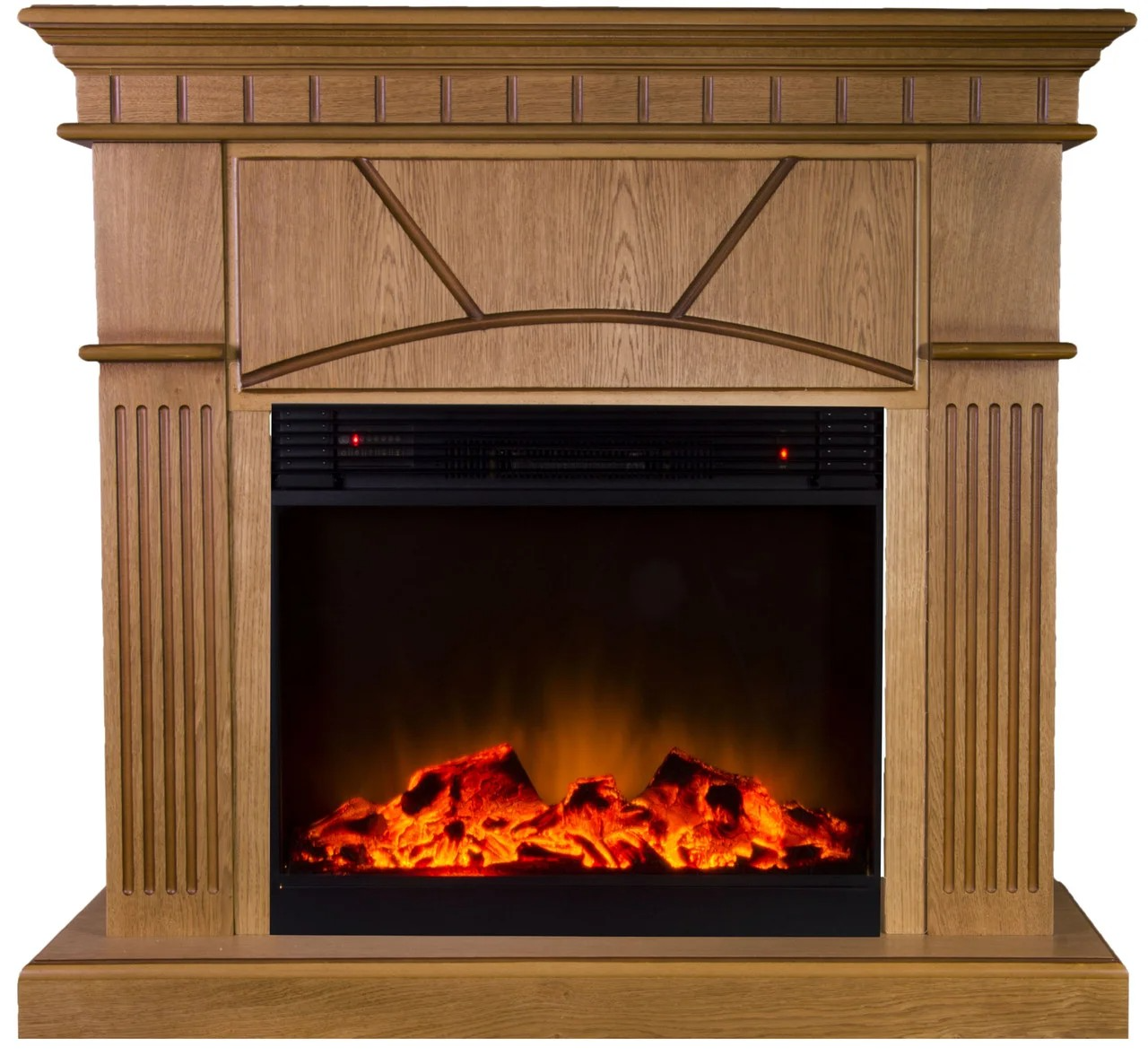 Фронтальний каминокомплект Fireplace Індія Горіх ефект живого полум'я зі звуком і обігрівом