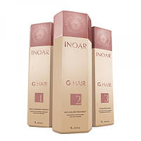 Inoar G-Hair Premium Hair Keratin Набор для кератинового выпрямления волос 3 шт