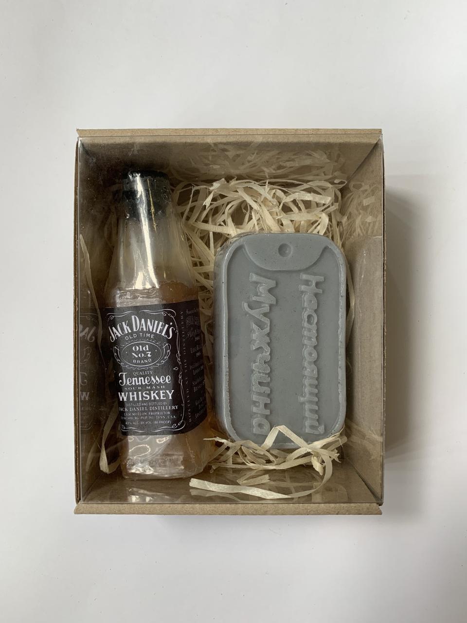 Подарунковий набір Мило Jack Daniels з жетоном Справжньому чоловікові подарунок