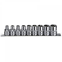 Набір головок Е 10од. 1/4"- 3/8" DR" (E4-E18) ALLOID" (НГЕ-418Б) блист. (5 штук)