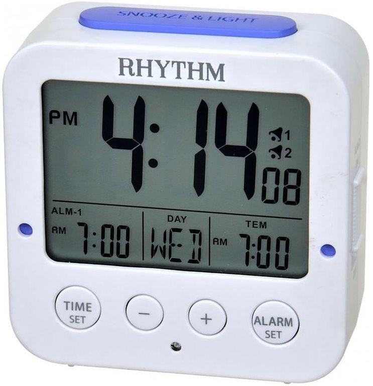 Годинник настільний електронний Rhythm LCT082NR03 з автопідсвіткою і термометром