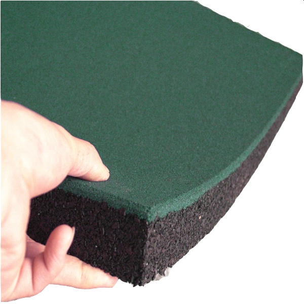Гумова плитка 500х500х40 мм (зелена) PuzzleGym - фото 2 - id-p628037078