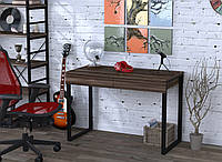 Письменный стол Loft design L-11 110х55х75 см Орех Модена, черный. Компьютерный стол для дома и офиса