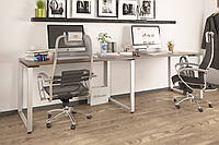 Письменный стол LD Q-135-2 270х70х75 см Орех Модена. Компьютерный стол для дома и офиса