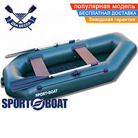 Надувная лодка Sport Boat C 250 LS CAYMAN двухместная гребная лодка ПВХ Спорт Бот Кайман слань-коврик
