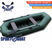 Надувная лодка Sport Boat C 270 LS CAYMAN двухместная гребная лодка ПВХ Спорт Бот Кайман слань-коврик