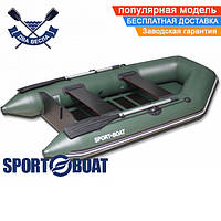 Моторная лодка Sport Boat DM 260 LS DISCOVERY двухместная лодка под мотор Спорт Бот Дискавери слань-коврик