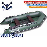 Моторная лодка Sport Boat DM 290 LS DISCOVERY трехместная лодка под мотор Спорт Бот Дискавери слань-коврик