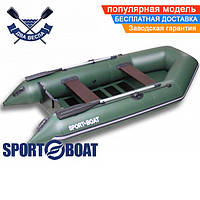 Моторная лодка Sport Boat DM 340 LS DISCOVERY четырехместная лодка под мотор Спорт Бот Дискавери слань-коврик