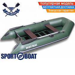 Моторний човен Sport Boat DM 340 LS DISCOVERY чотиримісний човен під мотор Спорт Бот Діскавері слань-килимок