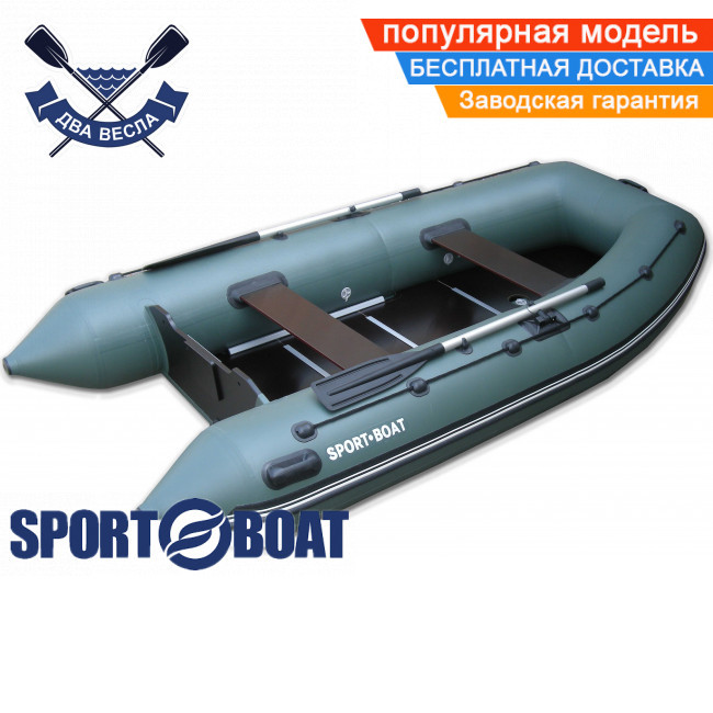 Кільової човен Sport Boat А 340 LК ALPHA чотиримісний човен з кілем під мотор Спорт Бот Альфа жорстке дно