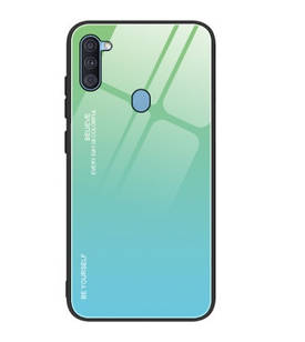 Чохол Gradient для Samsung Galaxy M11 2020 / M115F (зелено-блакитний)