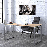 Письмовий стіл LD Q-160 160х70х75 см Дуб Борас. Комп'ютерний стіл для дому та офісу