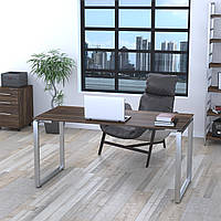 Письменный стол LD Q-160 160х70х75 см Орех Модена. Компьютерный стол для дома и офиса