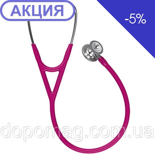 Кардіологічний стетоскоп 3M Littmann Cardiology IV малиновий 6158, фото 1