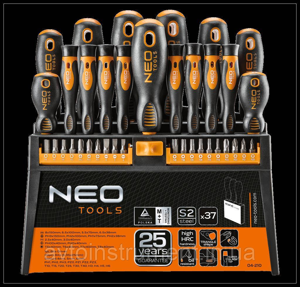 Набор отверток и насадок NEO Tools 04-210 (37 шт) - фото 1 - id-p1281820328