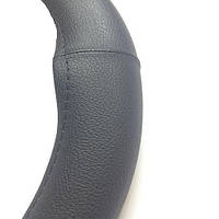 Чохол на кермо шкiра "XXL" (45 см) чорний CK 001 BK 1шов Об'ємний