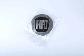 Наклейка на ковпаки FIAT (90 мм) чорна (4 шт.)