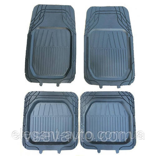 Килимки гумові (4шт ) чорні "Метелиця-2" (корито) "РТІ"