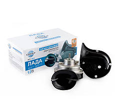 Сигнал 12v равлик 2 контактний Ø 85mm ВАЗ "SONAR" 410Hz і 510Hz, Завод (2шт/уп.).
