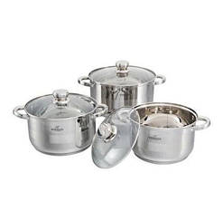 Комплект посуду BOHMANN з нержавіючої сталі 6 пр 1241-06-71241BH