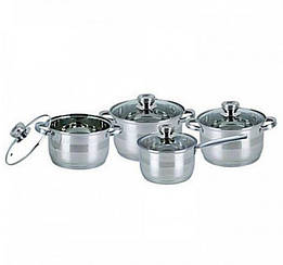 Комплект посуду BOHMANN з нержавіючої сталі 8 пр 71242-08BH