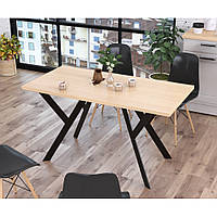 Стол обеденный Ишла Loft Design 138х70х76 см Дуб Борас. Кухонный стол лофт из металла