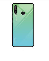 Чехол Gradient для Huawei P40 LIte E Green-blue