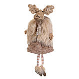 Фігура — декор для новорічного оформлення 29х12 см "Дівчинка олень", фото 3
