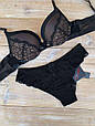 Комплект жіночої нижньої білизни LaVivas 50206, колір Чорний, розмір бюстгальтера 70B, розмір трусиків XL, фото 2