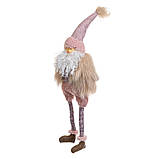 Декоративні ігуршки для новорічного оформлення "Пухнастий санта" 41х12 см, фото 2