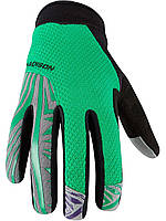 Велоперчатки демисезонные мужские Madison Flux MTB зелено-черные L