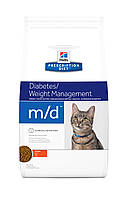 Hills PD Feline M/D для кошек с сахарным диабетом и/или избыточным весом 3 кг