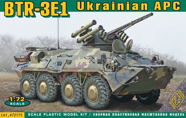 Пластикова модель 1/72 ACE 72175 Український Бронетранспортер БТР-3Е1, фото 1