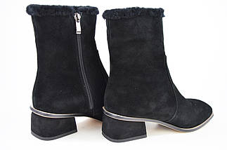 Черевики замшеві Berkonty 205061 Чорні, фото 4