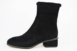 Черевики замшеві Berkonty 205061 Чорні, фото 2