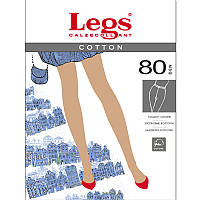 LEGS колготы женские классические 601 COTTON 80 den