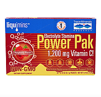 Электролиты (Electrolyte Stamina Power Pak) 30 пакетиков со вкусом малины