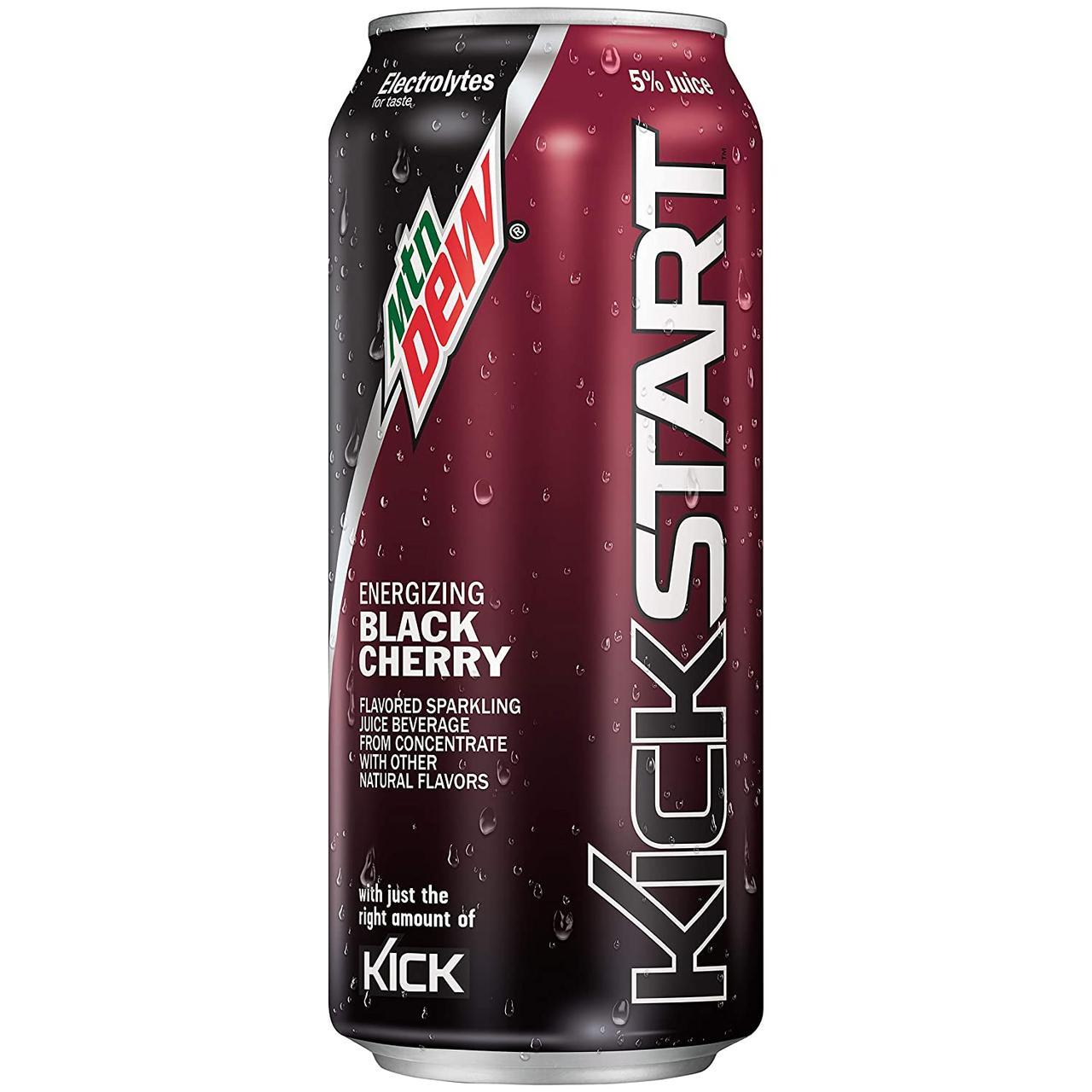 Напій Mountain Dew Kick Start Black Cherry 473g, фото 1