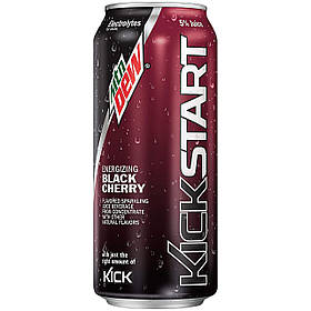 Напій Mountain Dew Kick Start Black Cherry 473g