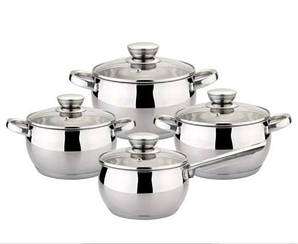 Набір каструль BOHMANN з нержавіючої сталі 8 пр 70515BH