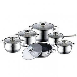 Комплект посуду BOHMANN нержавіюча сталь 12 пр 70613-12BH