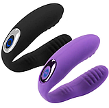 Багатофункціональний подвійний кліторально вагінальний вібратор, одночасна стимуляція клітора та точки G, фото 2