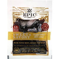 ОРИГИНАЛ!Мясные снеки Epic Bar вяленое мясо из говядины,сладкое и соленое,64 грамма производства США