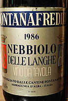 Вино 1986 года Nebbiolo Fontanafredda Италия, фото 2