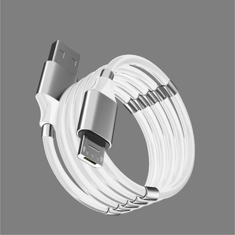 Кабель SuperCalla MicroUSB на магнітах White (n-774)