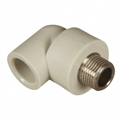 Куточок 90 з зовнішньою різьбою 20*1/2 поліпропілен Hi-Therm, фото 1