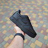 Кросівки унісекс-Найк АІР ФОРС Nike Air Force чорні., фото 9
