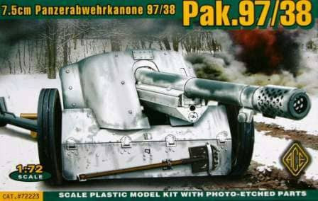 Пластикова модель 1/72 ACE 72223 Німецька протитанкова гармата 7.5cm Panzerabwehrkanone 97/38 PaK.97/38